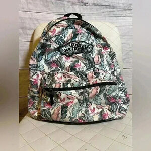 VANS Off The Wall Flower Print Backpack 18x15